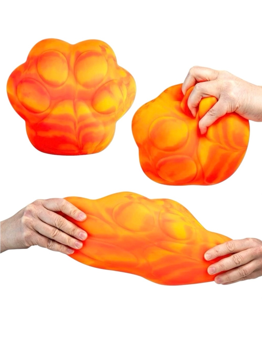 ORB Easy Sqweezy Giant Squishy Cat Paw ORANGE | Large Squishy Fidget *NEW*